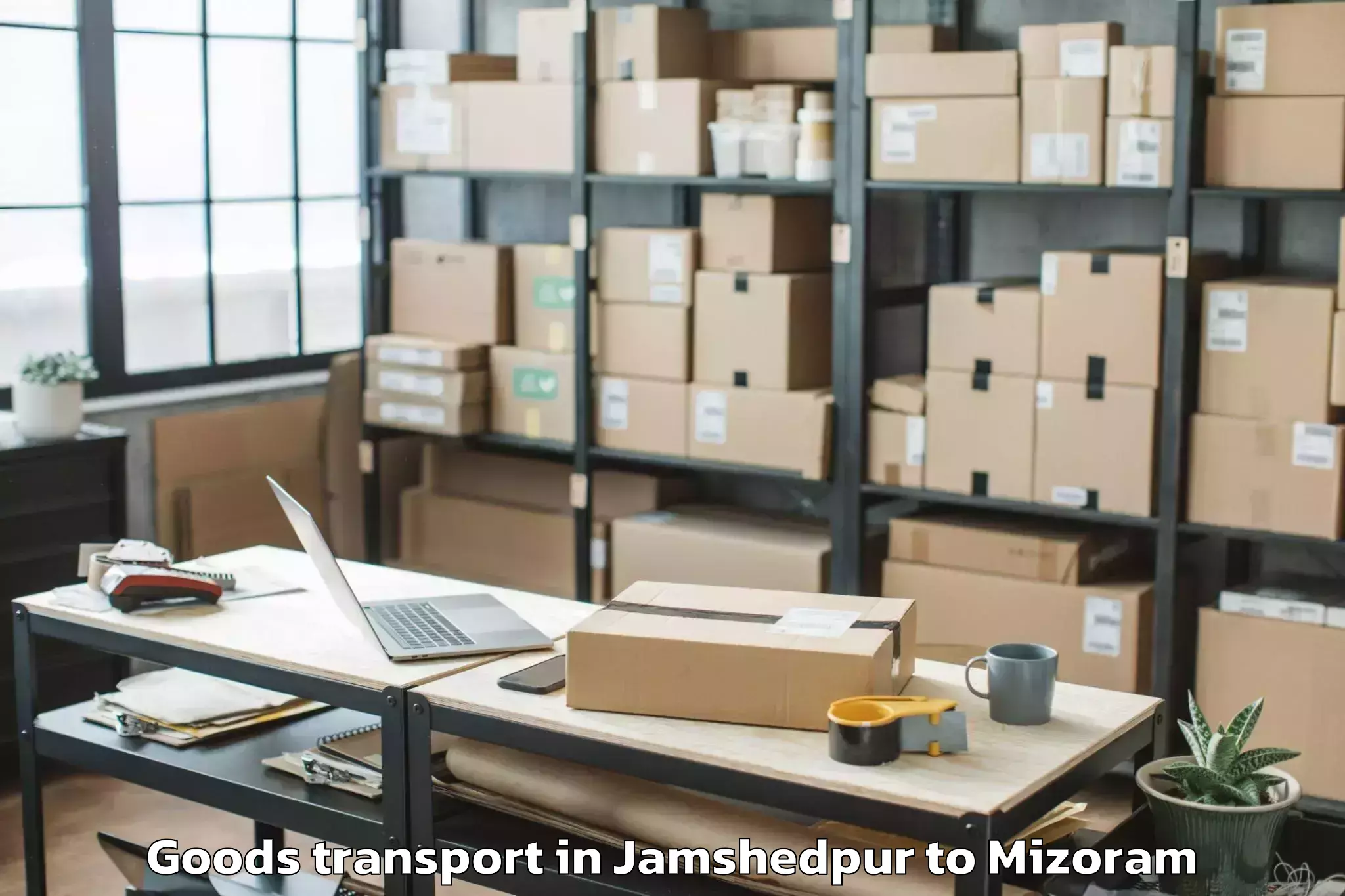 Book Jamshedpur to East Lungdar Part Goods Transport Online